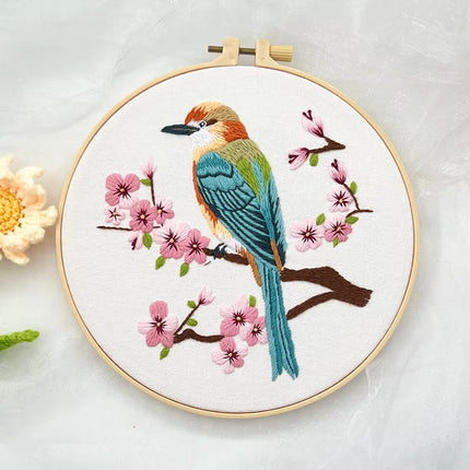 20*20CM Handmade DIY Material Package Living Room Hanging Painting Embroidery Needle and Thread