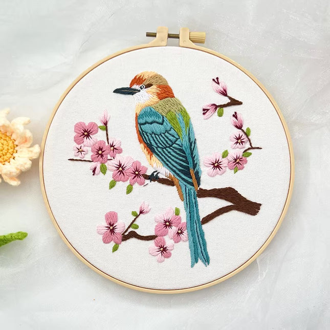 20*20CM Handmade DIY Material Package Living Room Hanging Painting Embroidery Needle and Thread