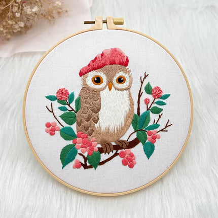 20*20CM Handmade DIY Material Package Living Room Hanging Painting Embroidery Needle and Thread