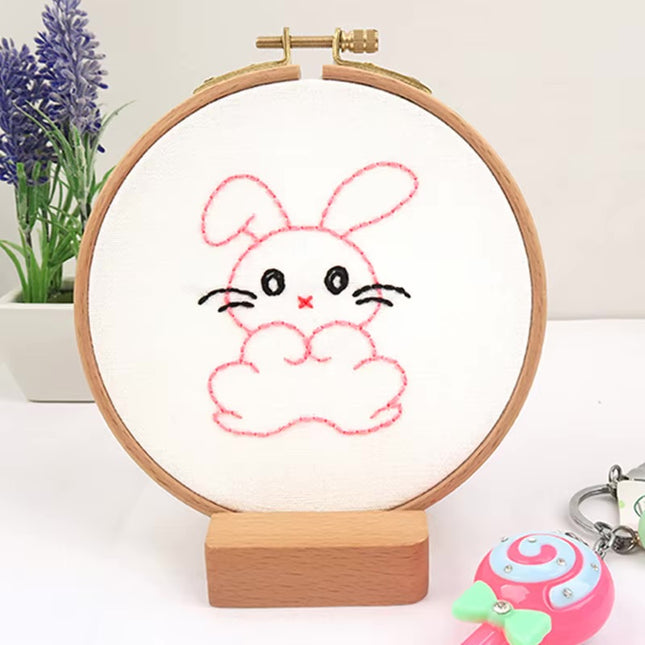Embroidery Kit for Beginners 8-15 Embroidery Patterns Fabric Needles Floss Cross Stitch Sets Kids Needlepoint Cross Stitching