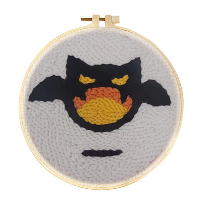 Punch Needle Embroidery Starter Kit Punch Needle Kits Pumpkin Pattern Cross Stitch For Adults Kids Halloween Gift Home Decor