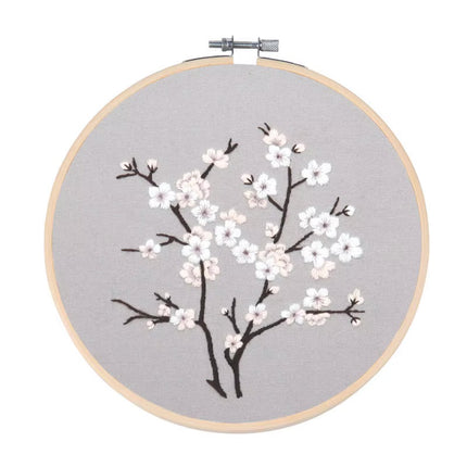Flower Embroidery Kit for Beginners with Pattern and Instructions Cross Stitch Kits Threads and Needles