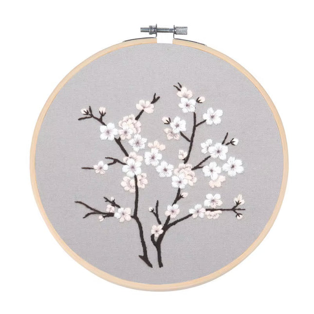 Flower Embroidery Kit for Beginners with Pattern and Instructions Cross Stitch Kits Threads and Needles