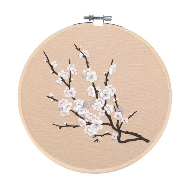 Flower Embroidery Kit for Beginners with Pattern and Instructions Cross Stitch Kits Threads and Needles