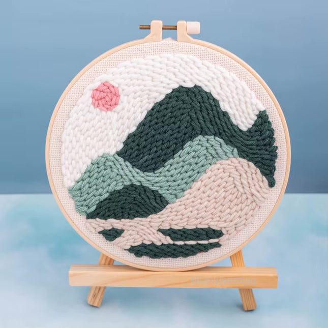 Punch Poke Needle Embroidery Craft Kit Shiba Inu Dog Duck Rainbow Bear Cute Kids Children Funny Easy DIY Play Set For Beginner