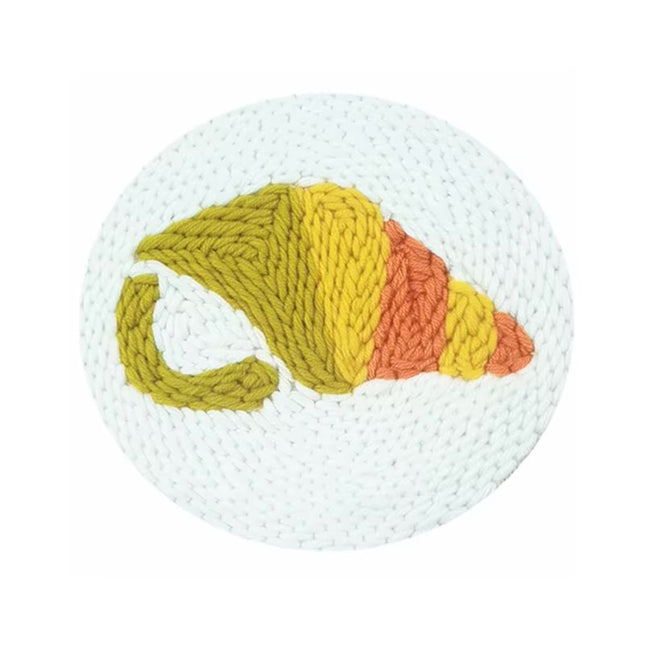 Simple Pattern Punch Needle Embroidery Kit for Beginners Kids DIY Needlework Wool Work Decorative Paintings Home Decor