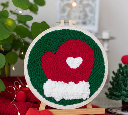Punch Needle Embroidery Kit Starter Set For Adult Beginner Christmas Xmas Tree Christmas Decorations for Home DIY Craft Kits