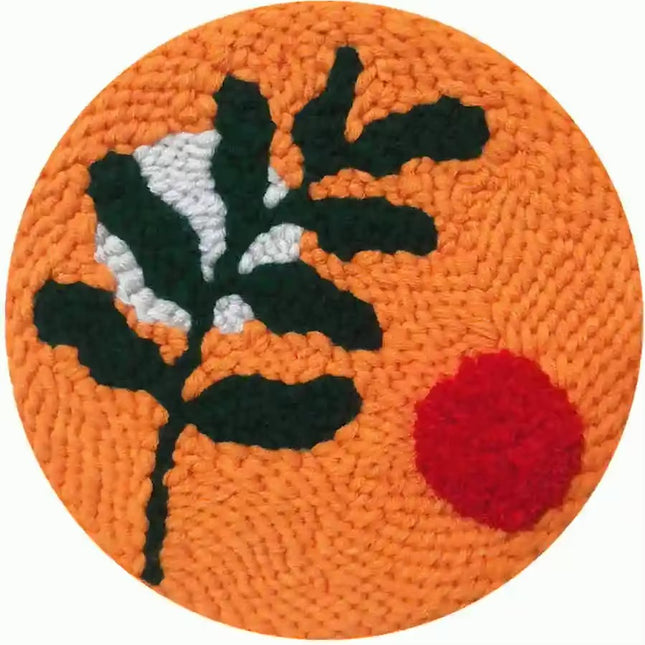 Greenery Punch Needle Starter Kits Soft Yarn Punch Needle Embroidery Kit Easy Needlework Home Decor