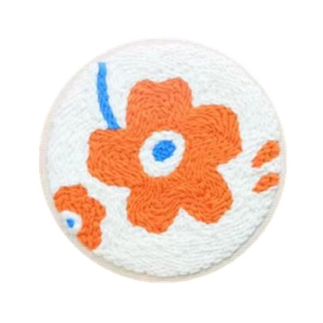 Simple Pattern Punch Needle Embroidery Kit for Beginners Kids DIY Needlework Wool Work Decorative Paintings Home Decor