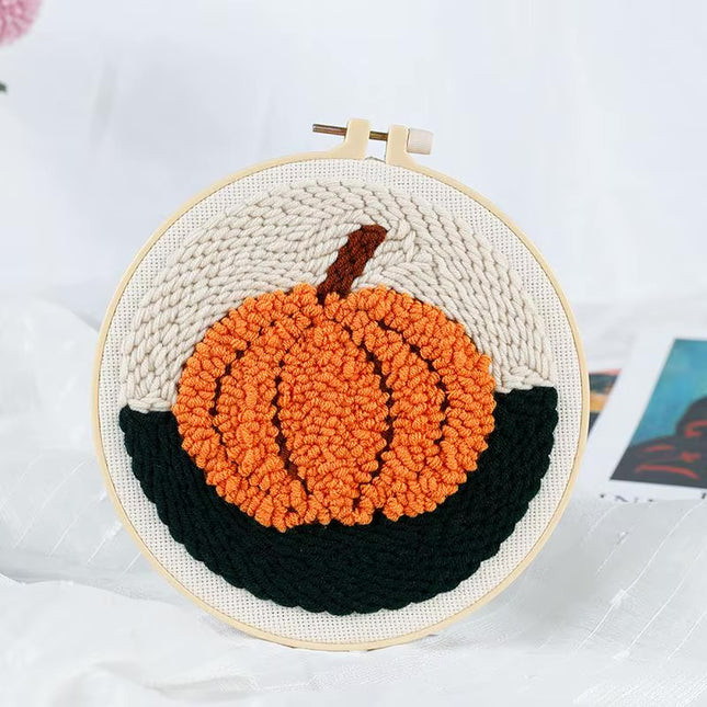 GATYZTORY punch needle embroidery kit for beginners Cross stitch set Easy adult crafts Sewing accessories Hoops Yarn Diy Gift