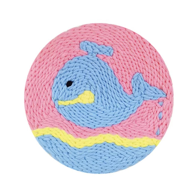 Cute Cartoon Animal Punch Needle Embroidery Kit for Beginners Soft Yarn Needlework Embroidery Set Home Decor