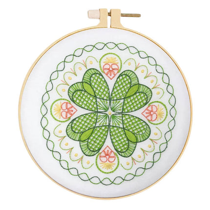 1pc DIY Embroidery Supplies Tree Bird Plant Flower Full Set Hoop Needle Arts And Craft Landscape Scenery Handmade Gift
