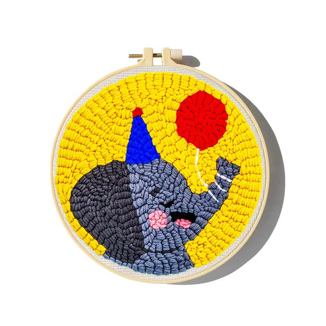 Punch Needle Embroidery Starter Kit Punch Needle Kits Cartoon Animal Pattern Craft Painting Cross Stitch Beginner Kits For Adult