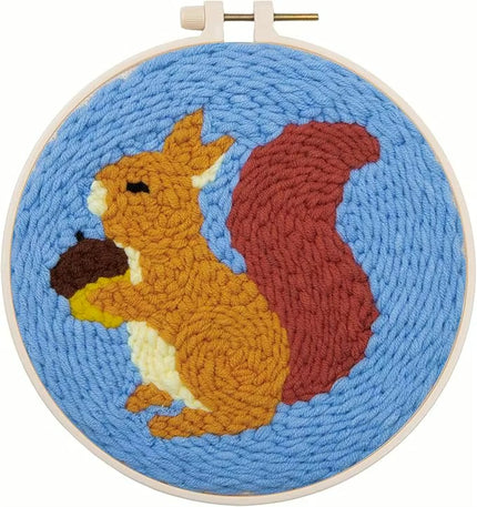 GATYZTORY punch needle embroidery kits Cute Animals Simple Easy for beginners Yarn Sewing accessories adult crafts Diy Set Gift