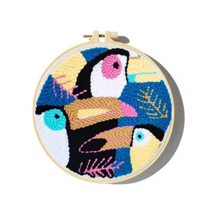 GATYZTORY punch needle embroidery kits Cute Animals Simple Easy for beginners Yarn Sewing accessories adult crafts Diy Set Gift