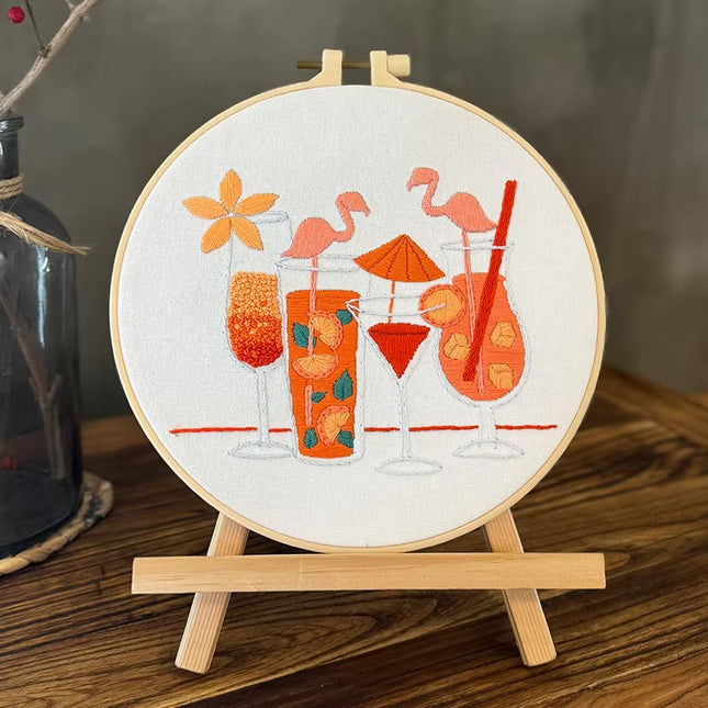 Cute Bird Cartoon Embroidery Kit Cross Stitch with EN CN Instruction Needle Thread for DIY Room Decor Gift for Girl