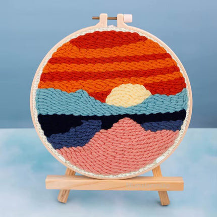 Punch Poke Needle Embroidery Craft Kit Shiba Inu Dog Duck Rainbow Bear Cute Kids Children Funny Easy DIY Play Set For Beginner