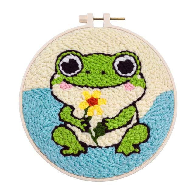 Diy Punch Needle Embroidery Starter Kits For Beginner Animal Handicrafts Poking Embroidery Yarn Painting DIY Sewing Craft Art