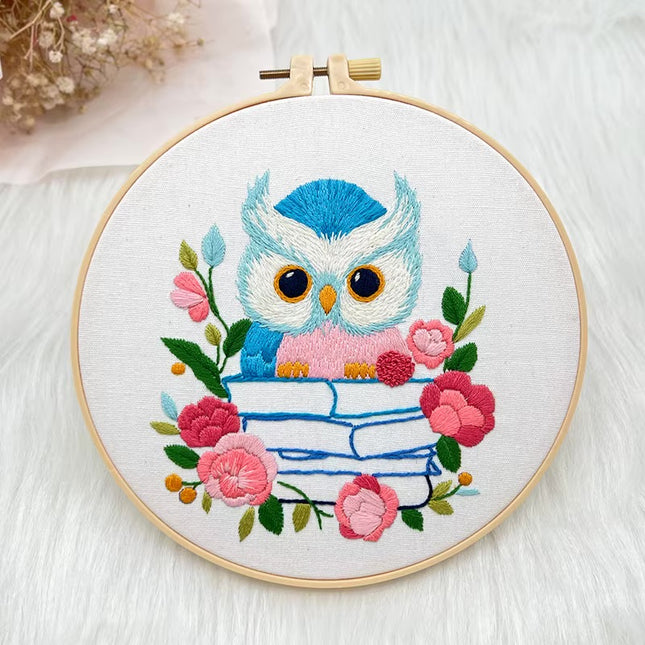 20*20CM Handmade DIY Material Package Living Room Hanging Painting Embroidery Needle and Thread