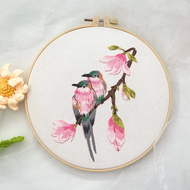 20*20CM Handmade DIY Material Package Living Room Hanging Painting Embroidery Needle and Thread