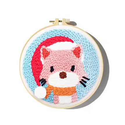 GATYZTORY punch needle embroidery kits Cute Animals Simple Easy for beginners Yarn Sewing accessories adult crafts Diy Set Gift