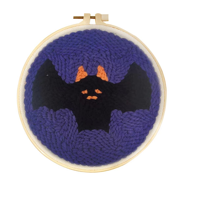 Punch Needle Embroidery Starter Kit Punch Needle Kits Pumpkin Pattern Cross Stitch For Adults Kids Halloween Gift Home Decor