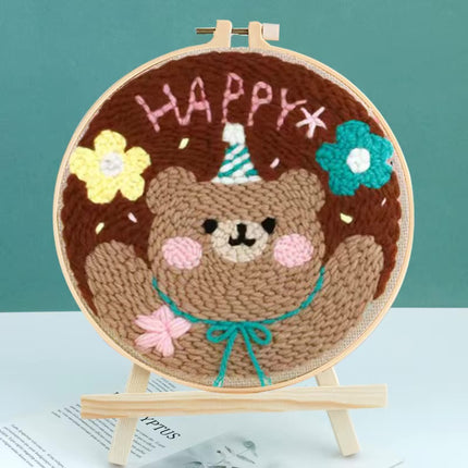 Embroidery Starter Kit Magic Punch Needle Rug Hooking DIY Craft Magic Needle For Embroidery Tufting Knitting Sewing Tool Set
