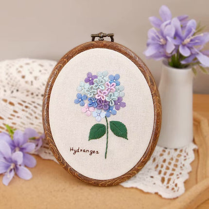 Handmade Embroidery DIY Material Kit Easy to Make Dream Rose Photo Frame Home Decoration Creative Gift