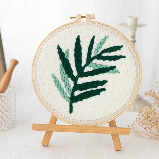 Sunflower Embroidery StarterKit Magic Punch Needle For Home Decoration European Style Instructions Cross Stitch Set With Hoops
