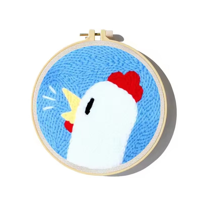 GATYZTORY punch needle embroidery kits Cute Animals Simple Easy for beginners Yarn Sewing accessories adult crafts Diy Set Gift