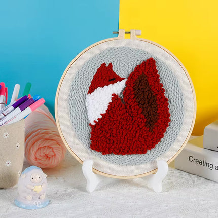 Punch Poke Needle Embroidery Kit Christmas Cute Kids Children Funny Easy DIY Play Craft Set For Beginner Home Decor Santa Gift