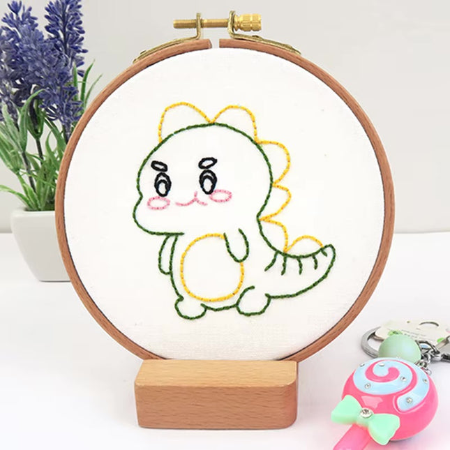 Embroidery Kit for Beginners 8-15 Embroidery Patterns Fabric Needles Floss Cross Stitch Sets Kids Needlepoint Cross Stitching