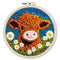 Diy Punch Needle Embroidery Starter Kits Animal Pattern Sewing Kit Funny Easy Yarn Painting Arts DIY Needlework Set For Beginner