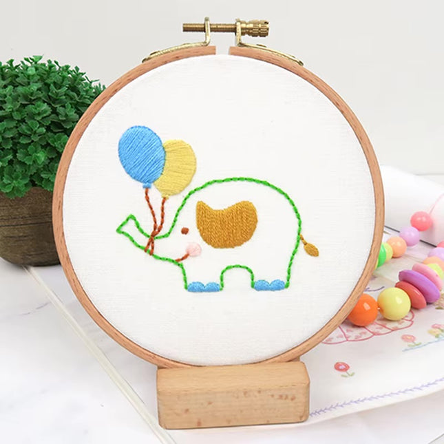 Embroidery Kit for Beginners 8-15 Embroidery Patterns Fabric Needles Floss Cross Stitch Sets Kids Needlepoint Cross Stitching