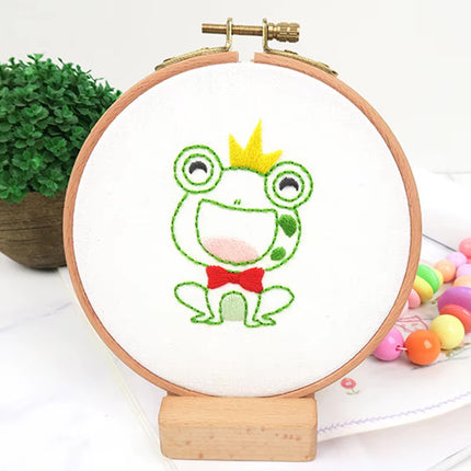 Embroidery Kit for Beginners 8-15 Embroidery Patterns Fabric Needles Floss Cross Stitch Sets Kids Needlepoint Cross Stitching