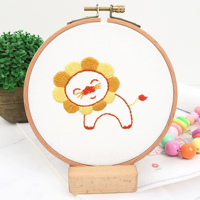 Embroidery Kit for Beginners 8-15 Embroidery Patterns Fabric Needles Floss Cross Stitch Sets Kids Needlepoint Cross Stitching