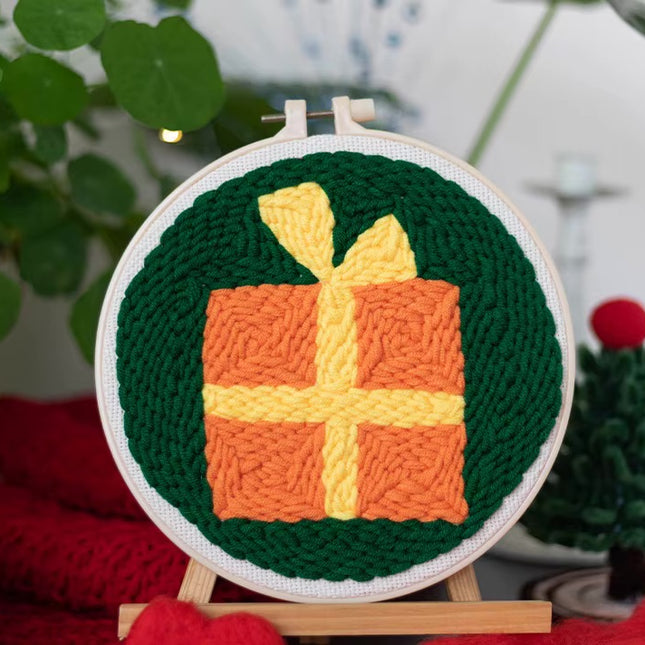 Punch Needle Embroidery Kit Starter Set For Adult Beginner Christmas Xmas Tree Christmas Decorations for Home DIY Craft Kits