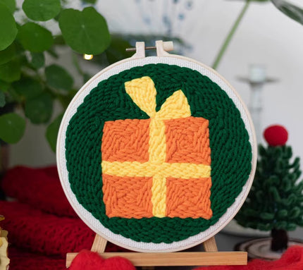 Punch Needle Embroidery Kit Starter Set For Adult Beginner Christmas Xmas Tree Christmas Decorations for Home DIY Craft Kits