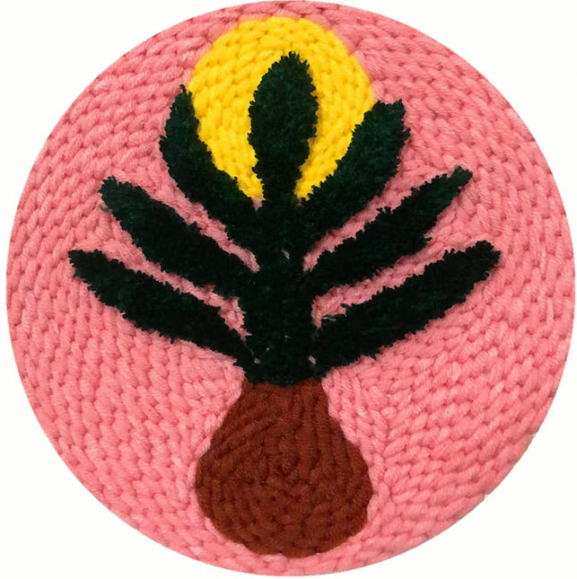 Greenery Punch Needle Starter Kits Soft Yarn Punch Needle Embroidery Kit Easy Needlework Home Decor