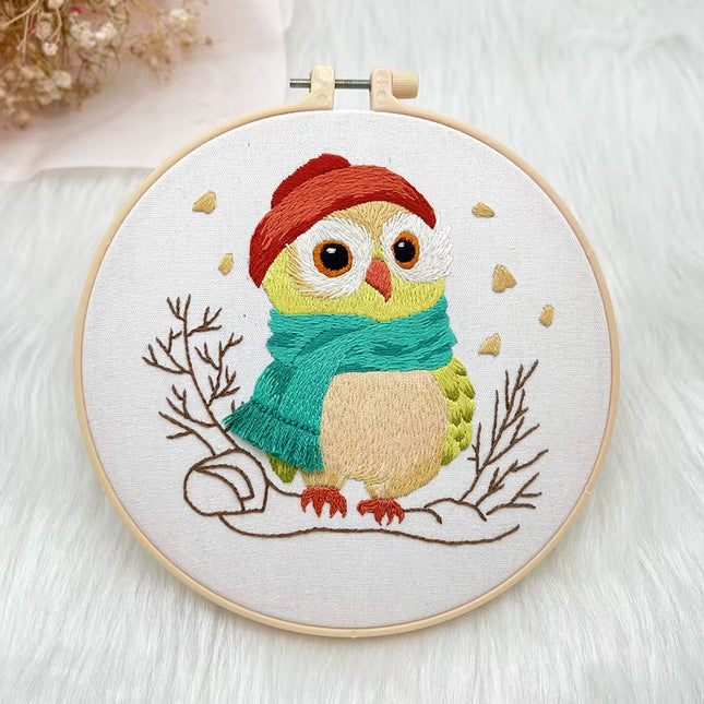 20*20CM Handmade DIY Material Package Living Room Hanging Painting Embroidery Needle and Thread