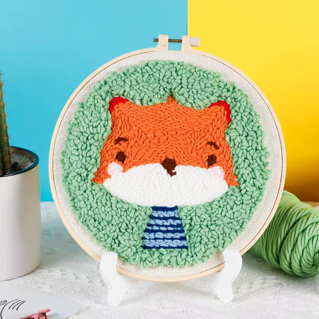 Punch Poke Needle Embroidery Kit Christmas Cute Kids Children Funny Easy DIY Play Craft Set For Beginner Home Decor Santa Gift