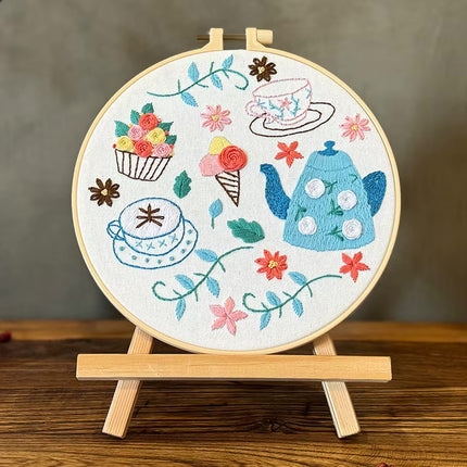 Cute Bird Cartoon Embroidery Kit Cross Stitch with EN CN Instruction Needle Thread for DIY Room Decor Gift for Girl