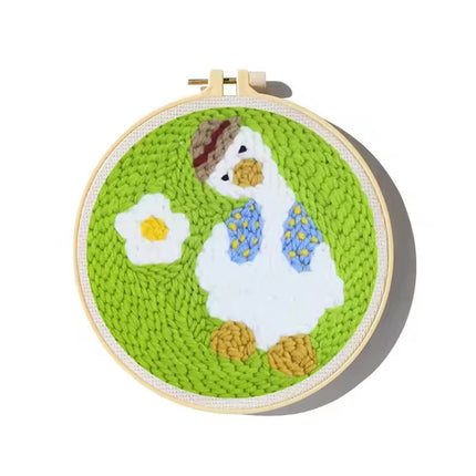 GATYZTORY punch needle embroidery kits Cute Animals Simple Easy for beginners Yarn Sewing accessories adult crafts Diy Set Gift