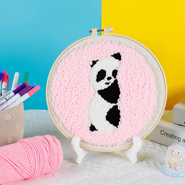 Punch Poke Needle Embroidery Kit Christmas Cute Kids Children Funny Easy DIY Play Craft Set For Beginner Home Decor Santa Gift