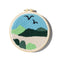 Mountains Scenery Punch Needle Embroidery Kit with Yarn for Beginners DIY Needlework Wool Work Decorative Paintings Home Decor