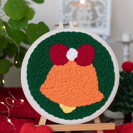 Punch Needle Embroidery Kit Starter Set For Adult Beginner Christmas Xmas Tree Christmas Decorations for Home DIY Craft Kits