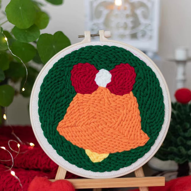 Punch Needle Embroidery Kit Starter Set For Adult Beginner Christmas Xmas Tree Christmas Decorations for Home DIY Craft Kits