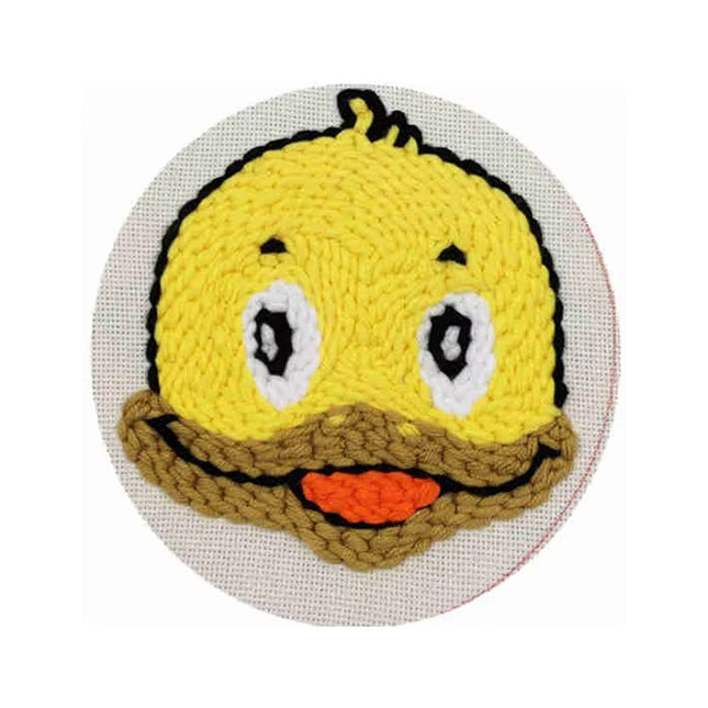 Cute Cartoon Animal Punch Needle Embroidery Kit for Beginners Soft Yarn Needlework Embroidery Set Home Decor