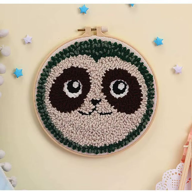 GATYZTORY DIY Craft punch needle embroidery frame animal diy kit Cross stitch set Yarn Sewing accessories Needlework DIY Gift