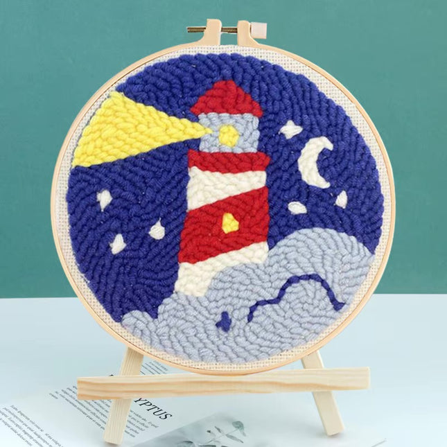 Embroidery Starter Kit Magic Punch Needle Rug Hooking DIY Craft Magic Needle For Embroidery Tufting Knitting Sewing Tool Set